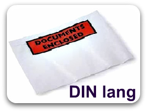Lieferscheintaschen "Dokumente" DIN Lang (VKE 5.000 Stück)