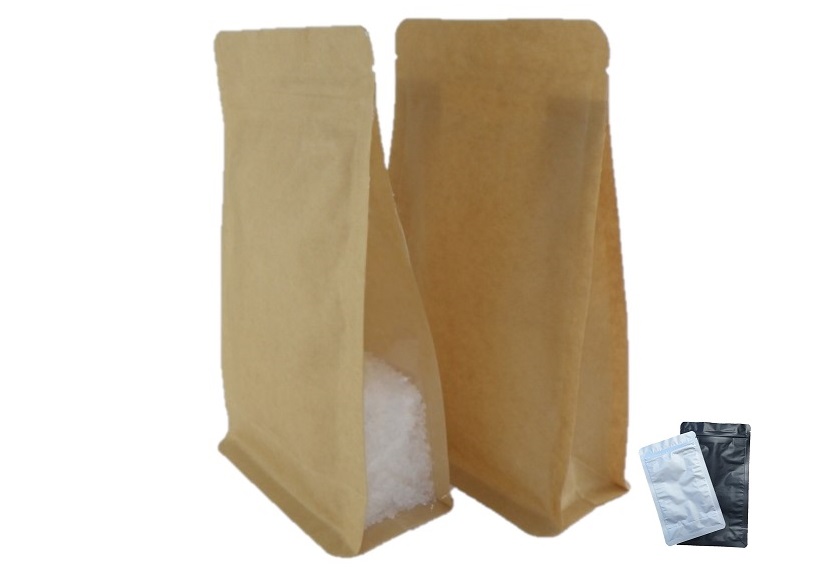 Flachbodenbeutel / Box Pouch mit Zip