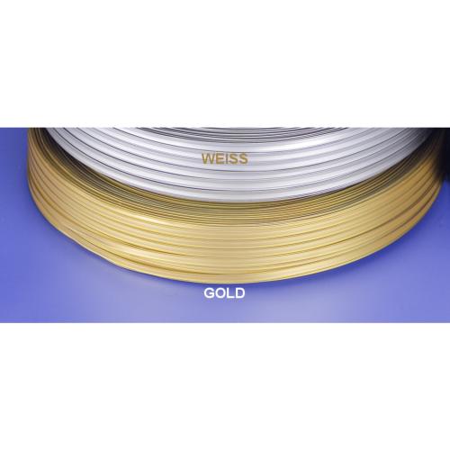 Kunststoff-Clipband Rolle 2/6 - 600 m gold